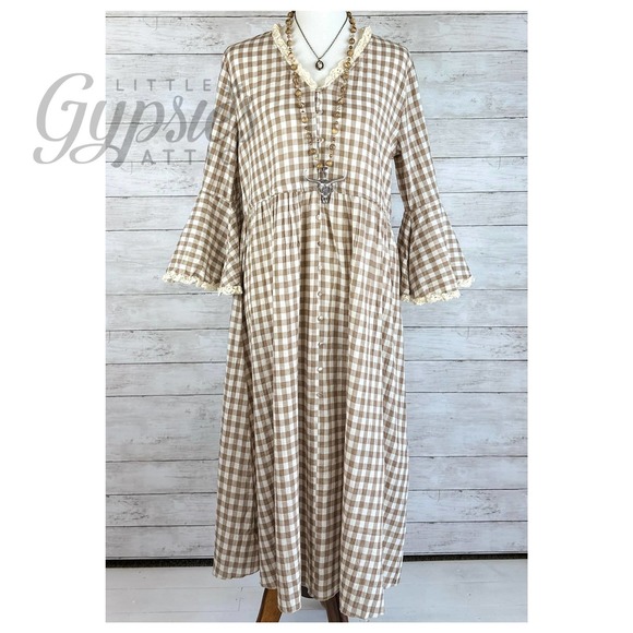 POL DISCOUNTED Farmhouse Vintage Prairie Dress - Picture 7 of 15